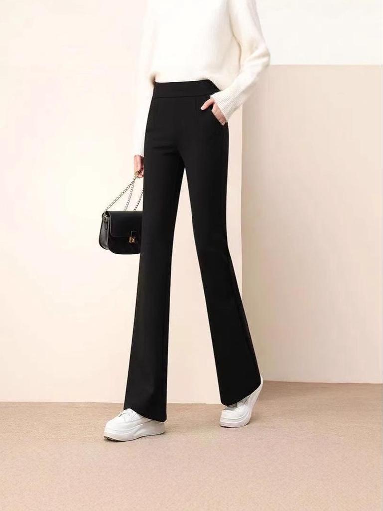 Women's Korean Style Flared Pants - Slim, Loose, and Versatile for Spring and Autumn Fashion