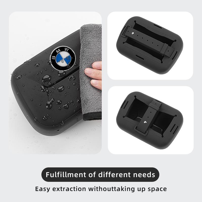 For BMW Hot 2025 For BMW 1/2PCS Silicone Tissue Boxes Car Interior Storage Boxs Accessories E91 E92 E93 E60 F10 F30 E39 E36 E87