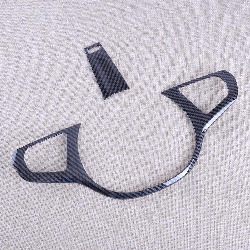 Carbon Fiber Style Interior Steering Wheel Cover Trim Frame Fit For BMW 3 Series G20