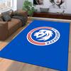 Blue Lion Emblem Carpet Design Suitable As a Non-slip Mat for the Living Room or Bedroom Sofa
