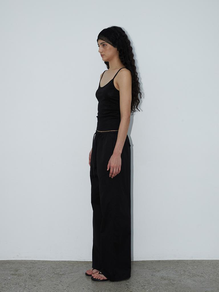 TEXT ROOM Roser Cotton Pants Black