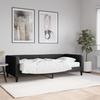 Vidaxl Sofa Z Materacem, Czarna, 90X190 Cm, Tkanina
