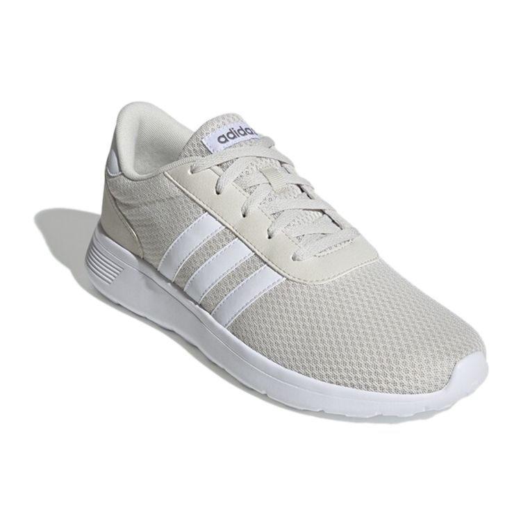 Adidas Neo Lite Racer Mesh Leather Sports Comfortable Breathable Lightweight Low Top Lifestyle Casual Shoes Men sneaker Gray White EE8245