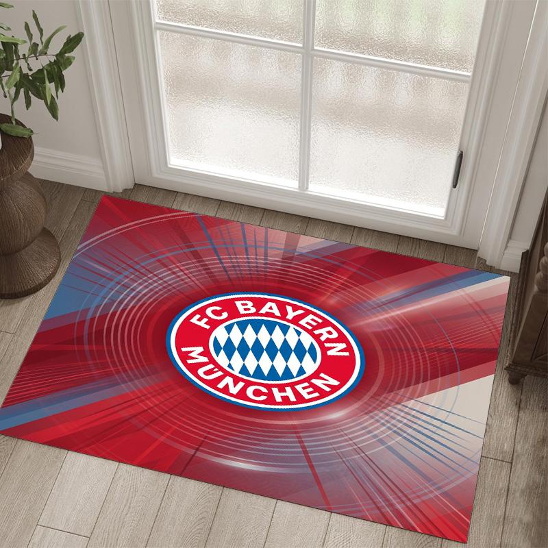 Bayern Munich Design Crystal Velvet Carpet Cozy Non?Slip Printed Rug For Bedroom Living Room Entrance