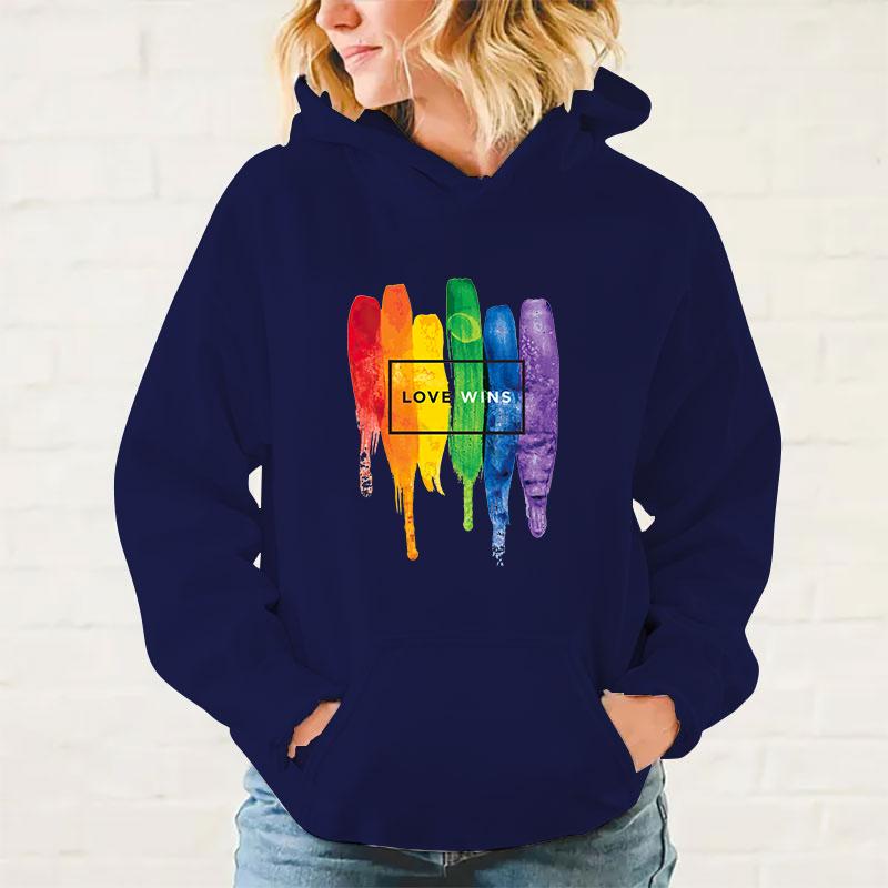 y2k hoodies Lgbt Love Wins Printed Hoodies Men/Women Sweatshirts Casual Hoodie Personality Pullover