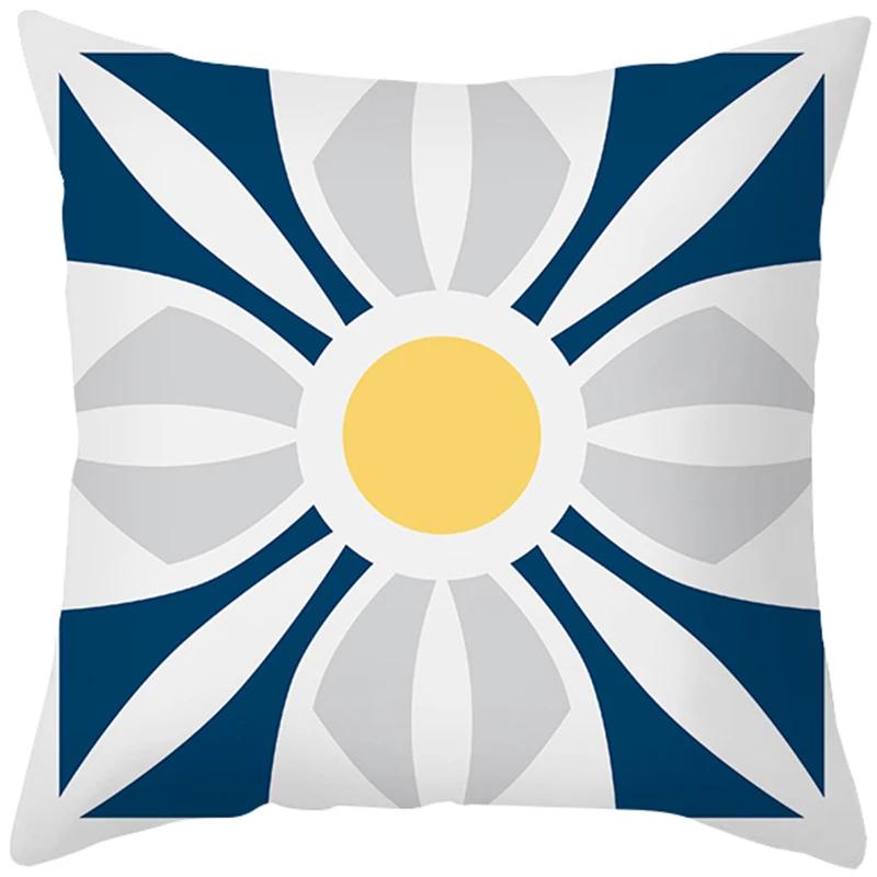 Peach Skin Hug Pillowcase Nordic Simple Color Pattern Sofa Cushion Cover Office Cushion Pillow Case To Customize