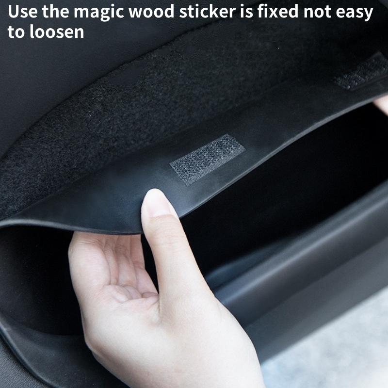 For Tesla Model Y Juniper / Launch 2025 Door Side Storage Box Full-Cover Front Rear Door Interior Storage Tray Car Accessories