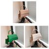 Pu Small Square Bag With Top Flap For Casual Daily Use
