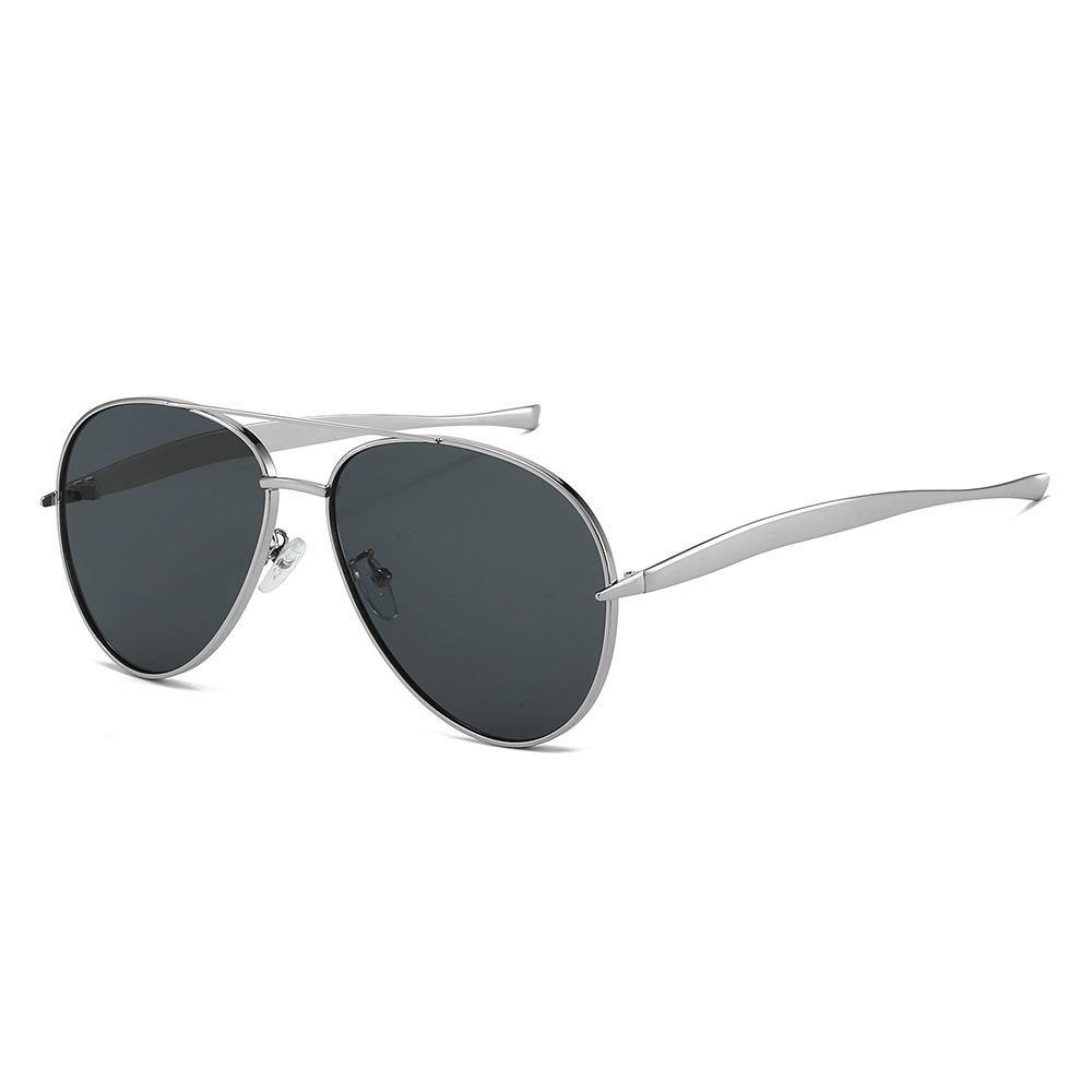 Retro aviator sunglasses with double bridge, steampunk style, vintage driver sunglasses, cycling sunglasses