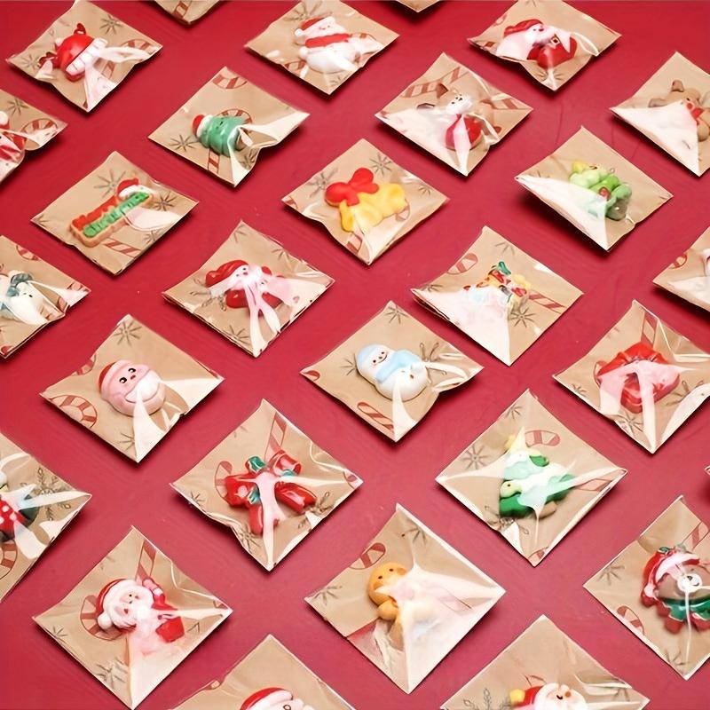 100 Pezzi Mix Resina Magneti da Frigorifero di Natale Babbo Natale Pupazzo di Neve Albero di Natale Decorazioni per Frigorifero Divertenti Magnetici Decorazioni di Natale