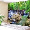 VIKAMA Chiang Mai Waterfall Tapestry Tropical Rainforest Stream Living Room Background Wall Room Decoration