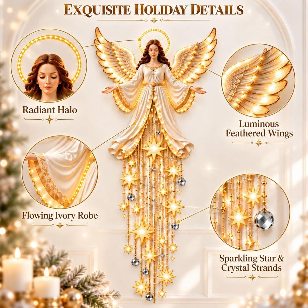 Hanging Starglow Cascading Christmas Angel Light Christmas Trail Wall Light  Home Decoration