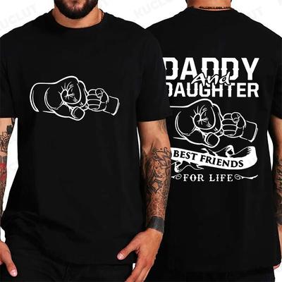 Mode Familien Partnerlook Outfits Papa und Tochter T-Shirts Übergroße Oberteile Vatertagsgeschenk Kurzarm T-Shirts Kinderkleidung
