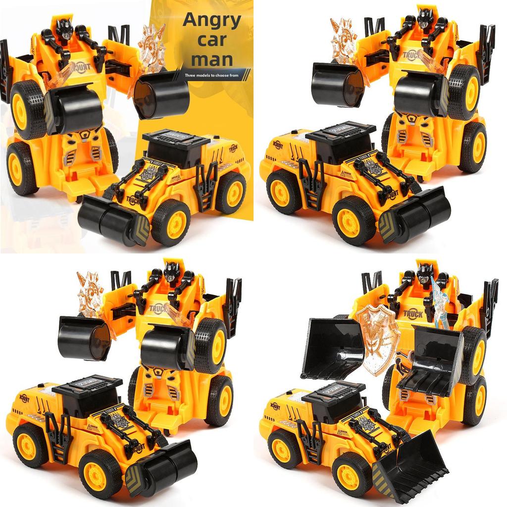 Inertia Oneclick Transforming Construction Vehicle Toy For Kids With Impact And Creative Play