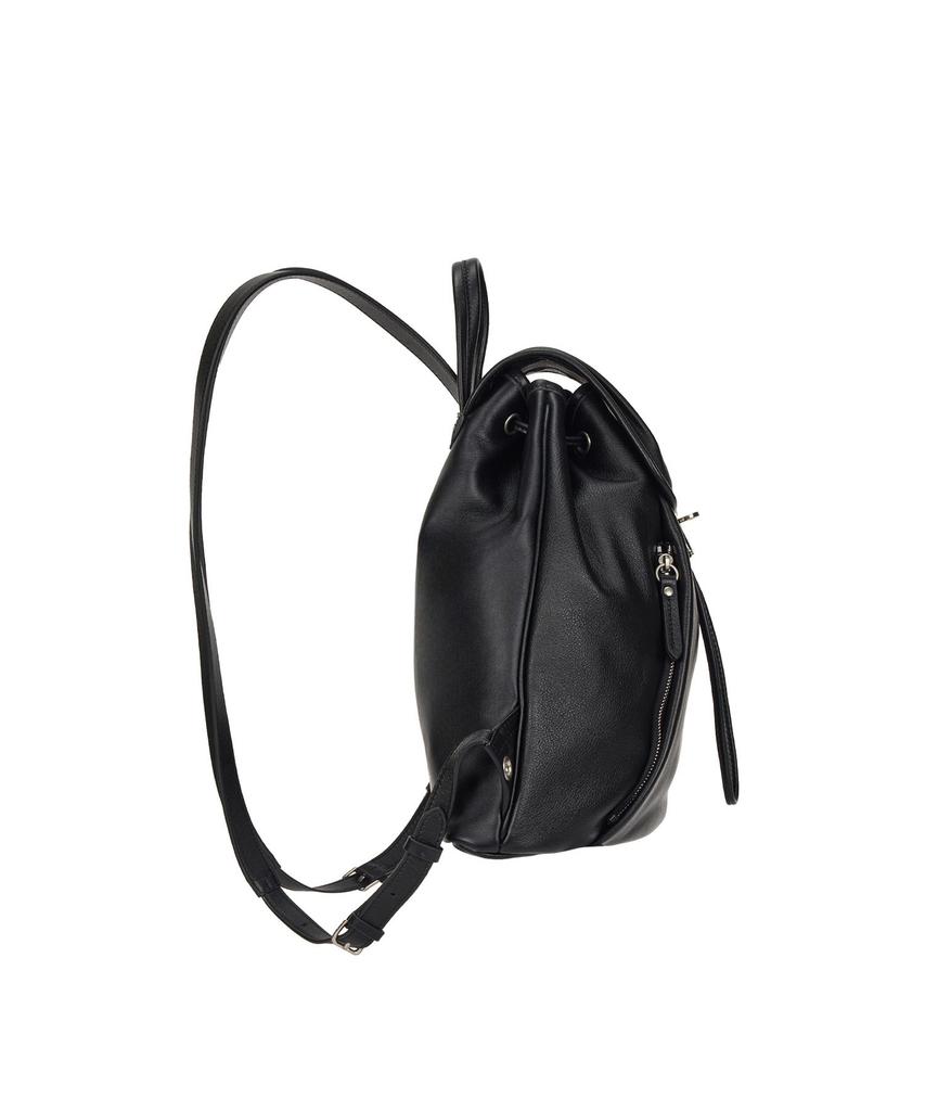 Vunque Hey Pin Tuck Leather Backpack M (Hey Pin Tuck Leather Backpack Medium) Black
