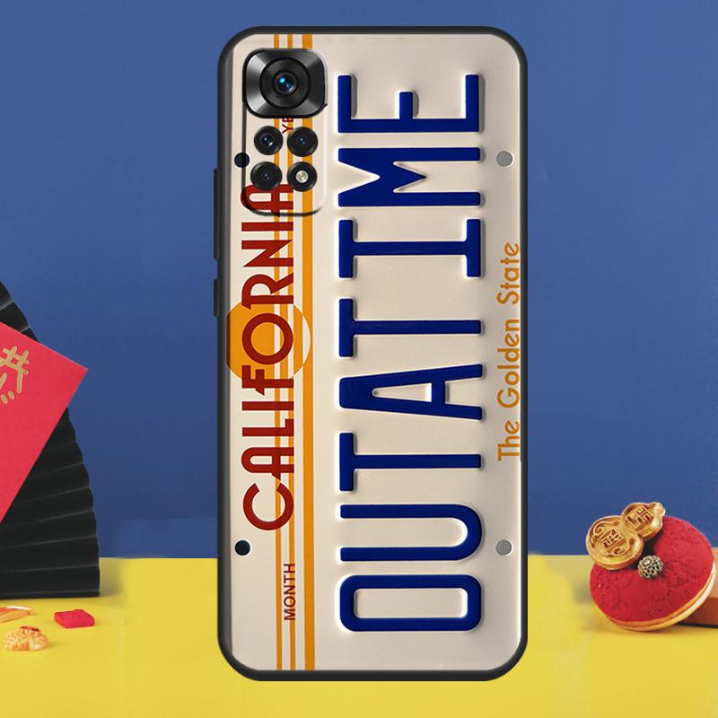 

Back To The Future License Plate Phone Case For Xiaomi Redmi Note 14 Pro 13 12 11 9 10 Pro 11S 12S 10C 12C 14C 13C Cover Coque Redmi Note 12 Pro 4G