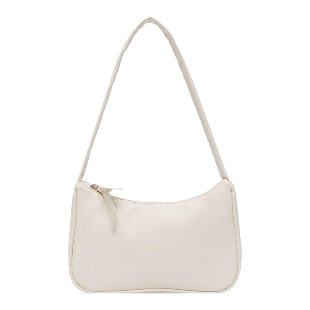 1Pc Retro Bow Forearm Bag, Women's PU Leather Handbag, Outdoor Shopping Fashion Versatile Women's Bag