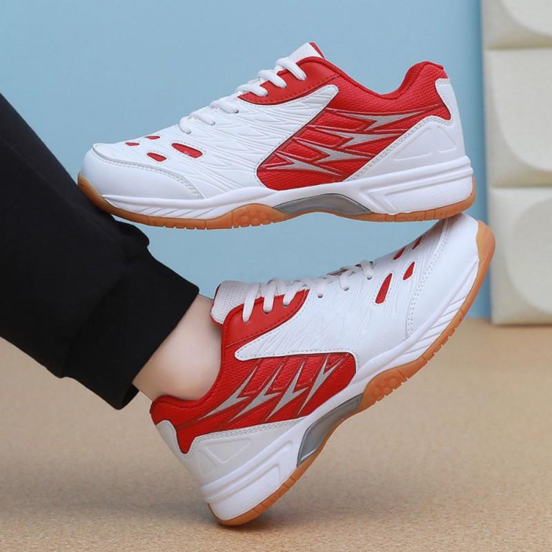 Unisex Badminton Shoes Men Women Lightweight Breathable Training Sneakers With Non-Slip Rubber Sole