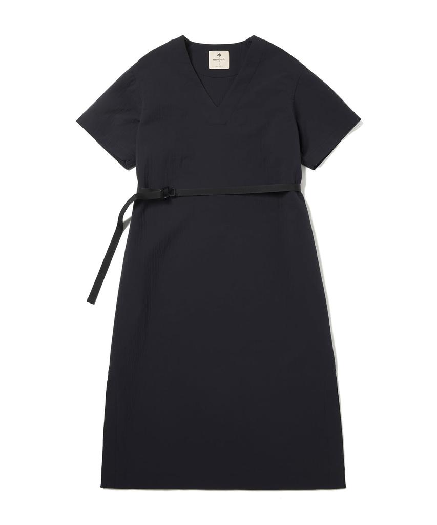 Snow Peak Easy Cloth Dress Dark Size 3 SH-25AW005, Women's, Navy,