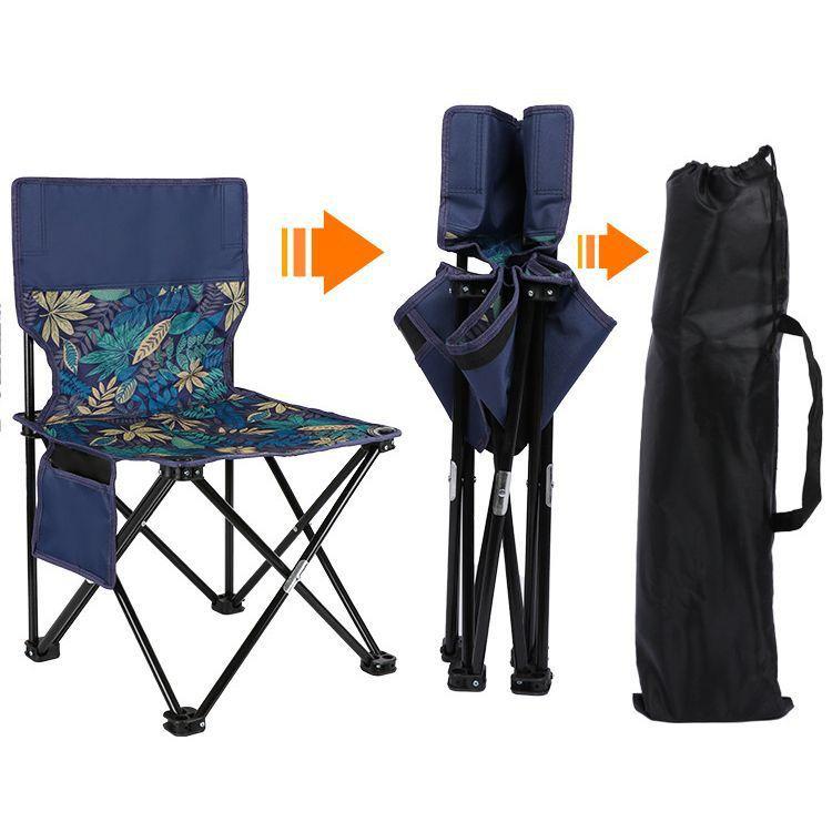 Portable Outdoor Metal Folding Moon Chair for Camping & Picnics
