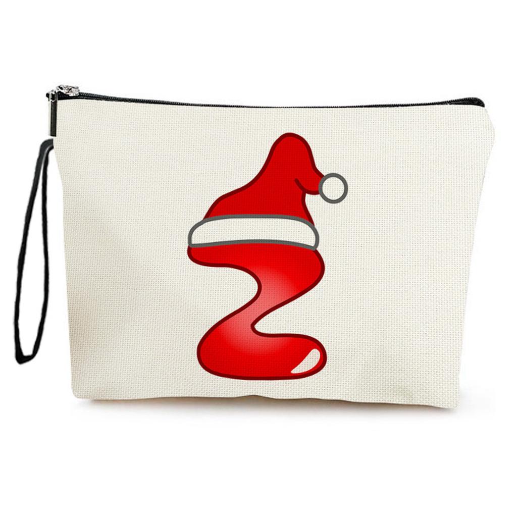 Christmas Candy Cosmetic Bag Women's Portable Storage Bag