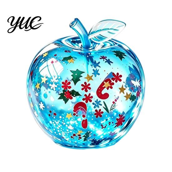 Squishy Fidget Tools for Focus Apple Stress Ball, Christmas Glitter Toy, Tactile Sensory Toys Soft Rebound Decompression Toy Kids Adults Relief