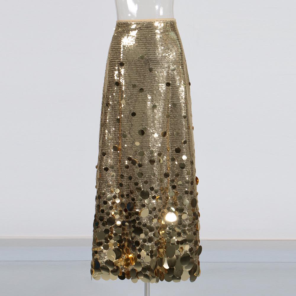 2026 Spring Luxury Sequin Patchwork A-line Evening Gown for Women