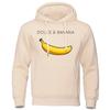 Fashion Women Hoodies Dolce Banana Printing Fleece Sweatshirt Loose Pullover Tops Warm Casual Pocket Sportswear Autumn
