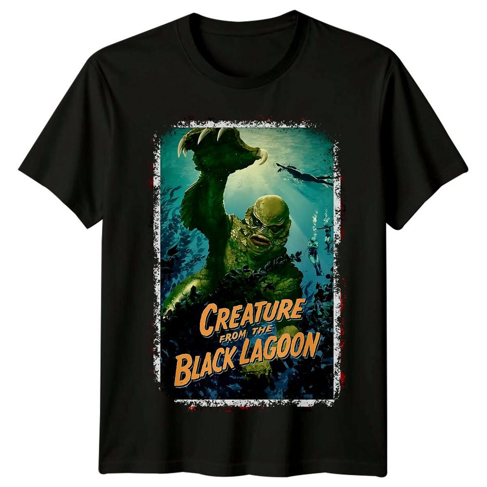 

Существо из Черной Лагуны (1954) Футболка в стиле постера фильма, ретро футболка 4XL
