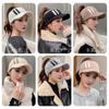 New Autumn and Winter Fashion Open-top Hat for Women, Casual Versatile Sporty Style, Outdoor Running, Curved Brim, Face-slimming Beanie