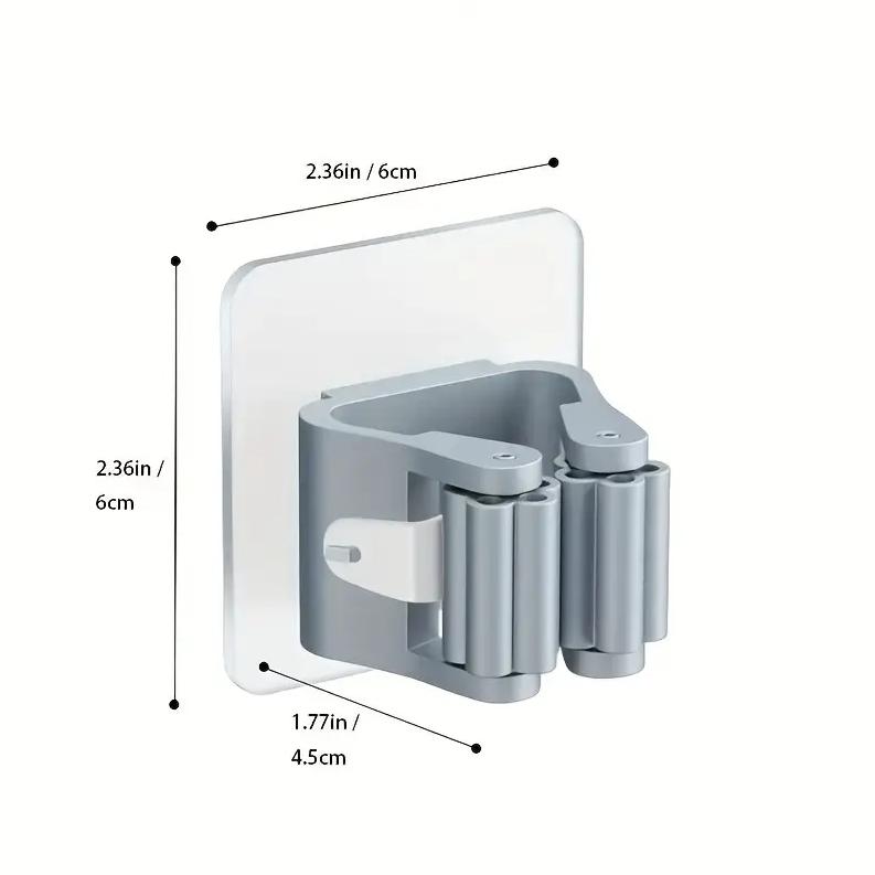 2 STUKS OF 4 STUKS Mop Opbergrek Badkamer Zuignap Hangen Pijp Spoorloos Mop Klem Bezem Hanger Wandmontage Waterdicht Moprek