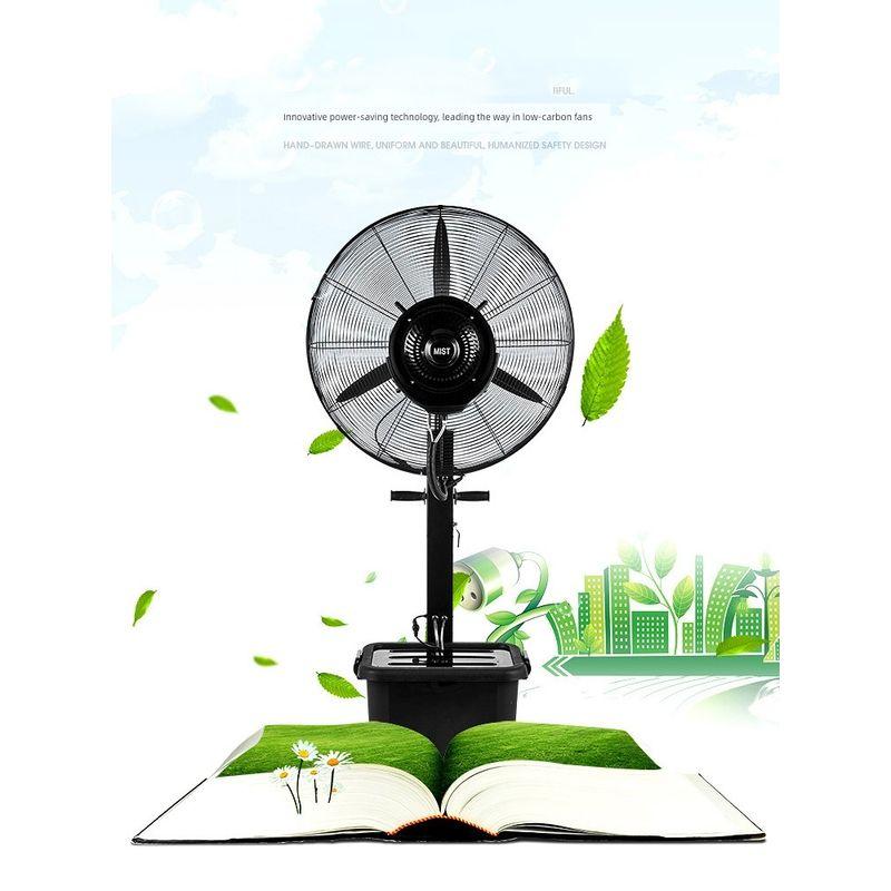 Cooling, Water Misting, Water Cooling, Humidification, Wall-Mounted, Remote-Controlled, Wall-Mounted Electric Fan with Strong Wind and Water Addition