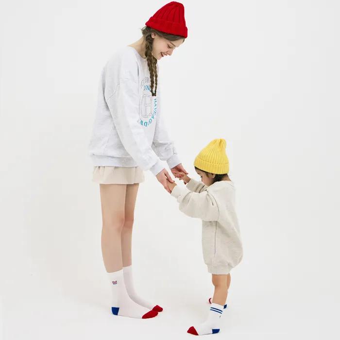 [2SET] [Bread Barbershop x Banana Sisters] Barbour Logo Embroidery Point Socks 2 colors
