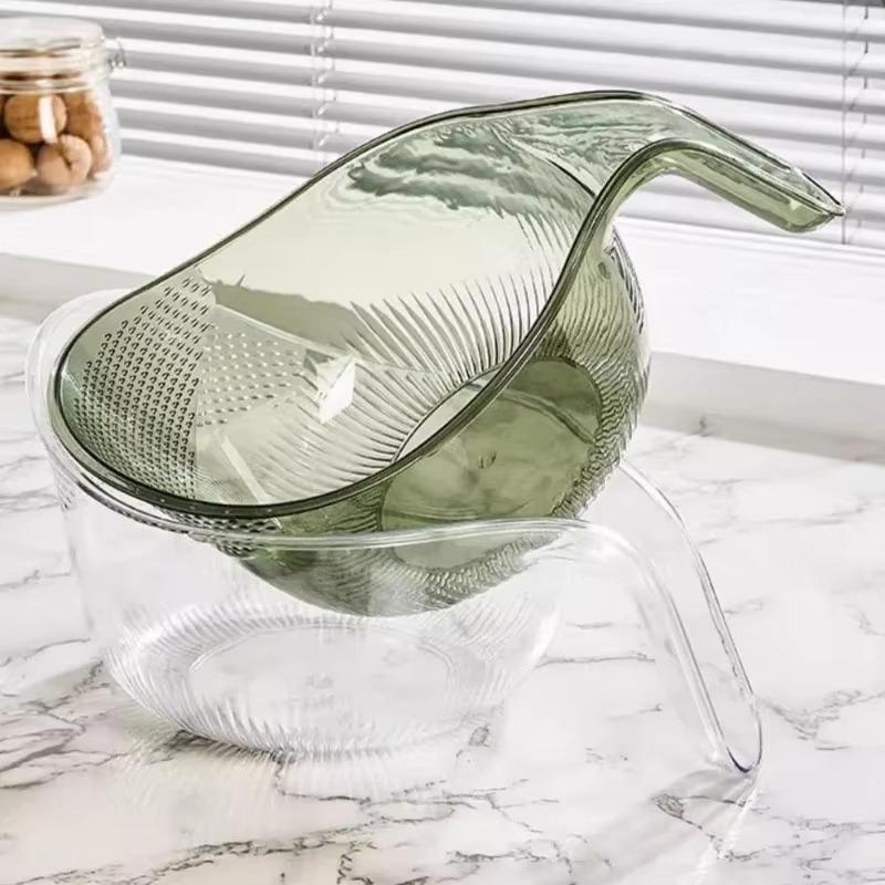 Risvaskebolle Plast dørslag Sil Grønnsaksavløp Kurv Kjøkkenverktøy Mat Bønner Sil Fruktavløp