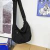 Canvas Bags For Women Vintage Handbags Casual Shoulder Crossbody Bag Eco Bag Korean Messenger Bag Unisex Black Shopper Bag