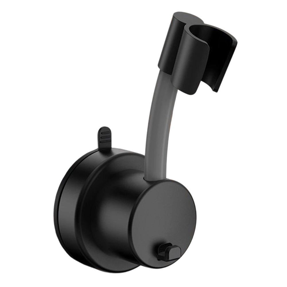 Suction Cup Shower Head Holder Plastic Handheld Shower Stand Stable Showerhead Bracket Bathroom чёрный