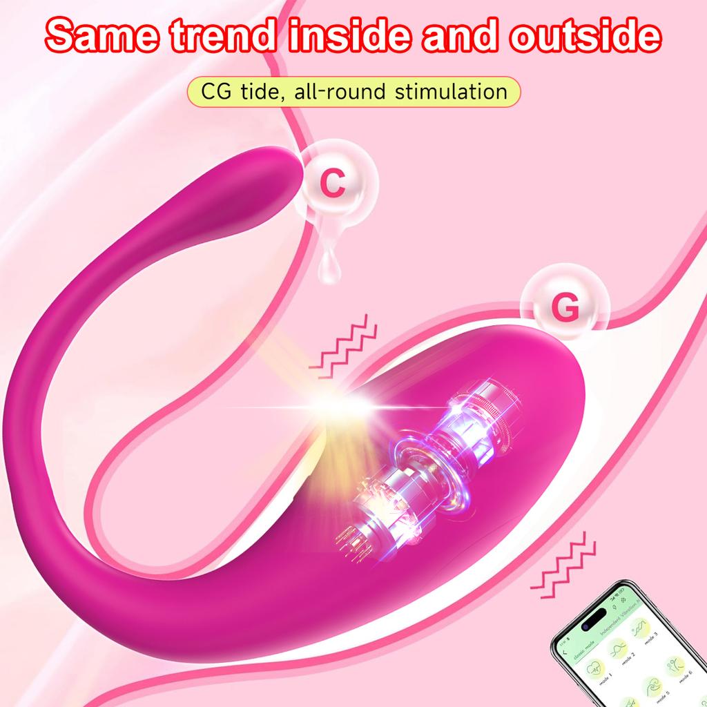 Wearable G Spot Vibrator Dildo App Remote Control Long Distance Panty Vibe 9 Modes Toy Games Anal Stimulator Sex Toys for Woman