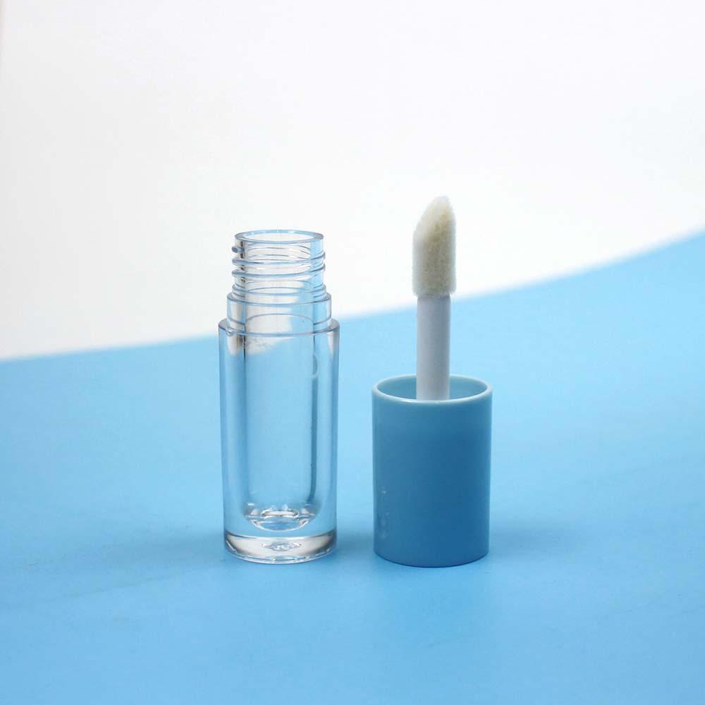 6ml Clear Plastic Thick Fat Lip Gloss Tube, Electroplated Lip Oil Lip Glaze Empty Container for DIY
