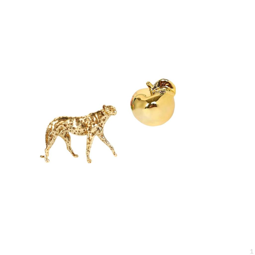 Fruit Ceramic Animal Figurine Sculpture Decorative Tabletop Centerpiece Ornament for Office Home
