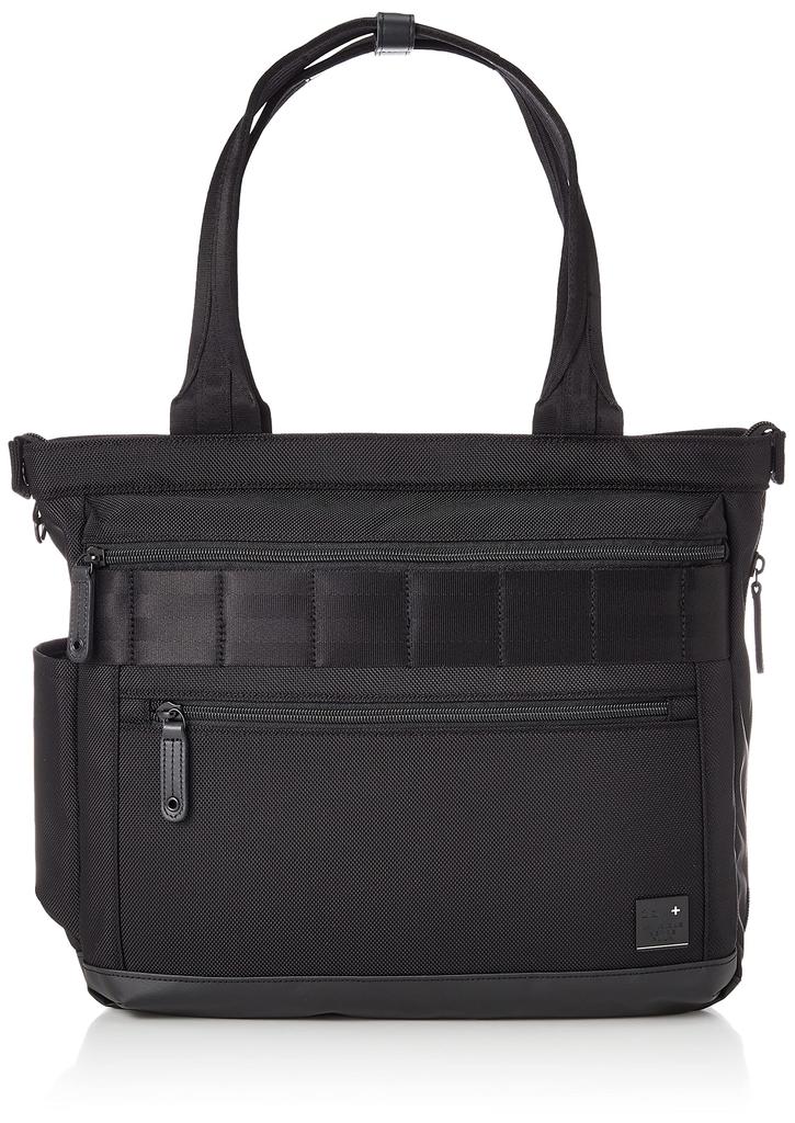 Beyond Business Large Water Mobile Twisted Black [IS Plus] Tote, Lightweight, Multifunctional, Capacity, Repellent, Storage, Carry-On, Nylon,
