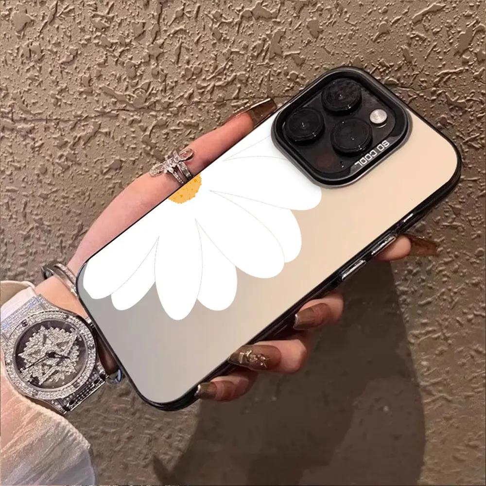 For Xiaomi Redmi Note 11 8 10 Pro Plus 11E 10 Pro Max 11S 10S Cute Full Daisy Pattern IMD Plating Case Note11 Pro 4G Phone Cover