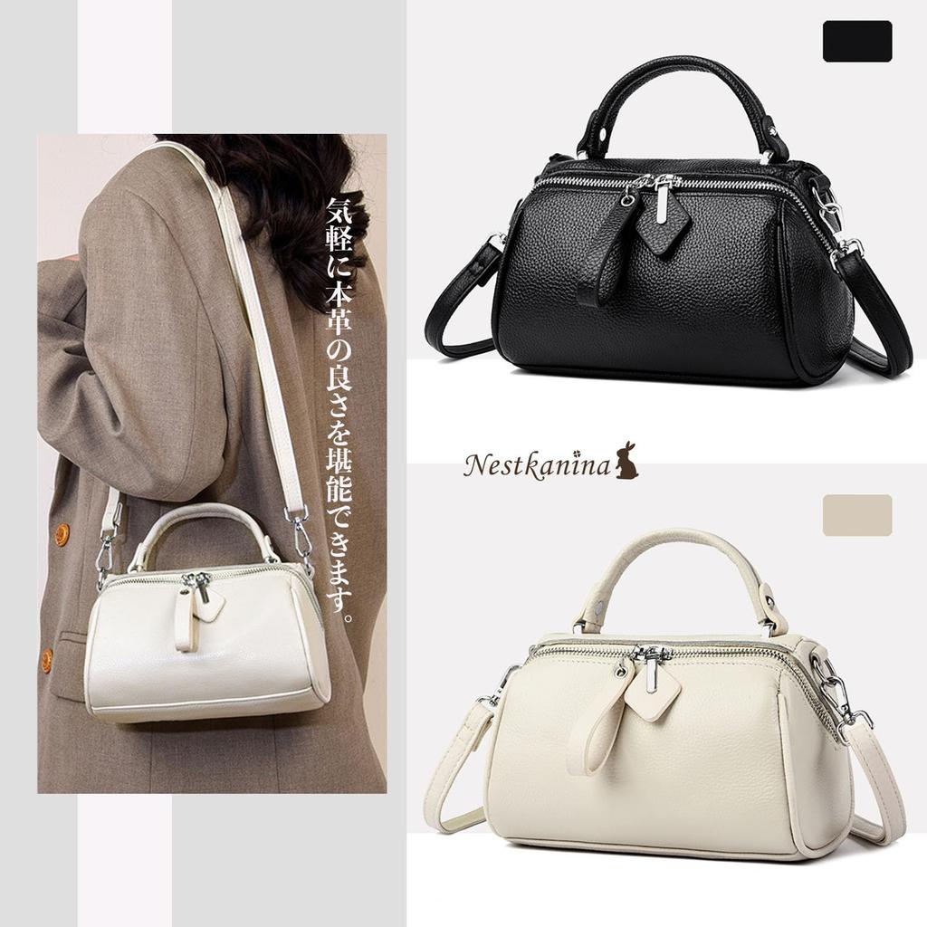 Nestkanina Genuine Leather Shoulder Bag, Stylish Women's Leather Bag, Simple Design, Large Capacity, Crossbody Bag, Cowhide Leather Handbag, BG031