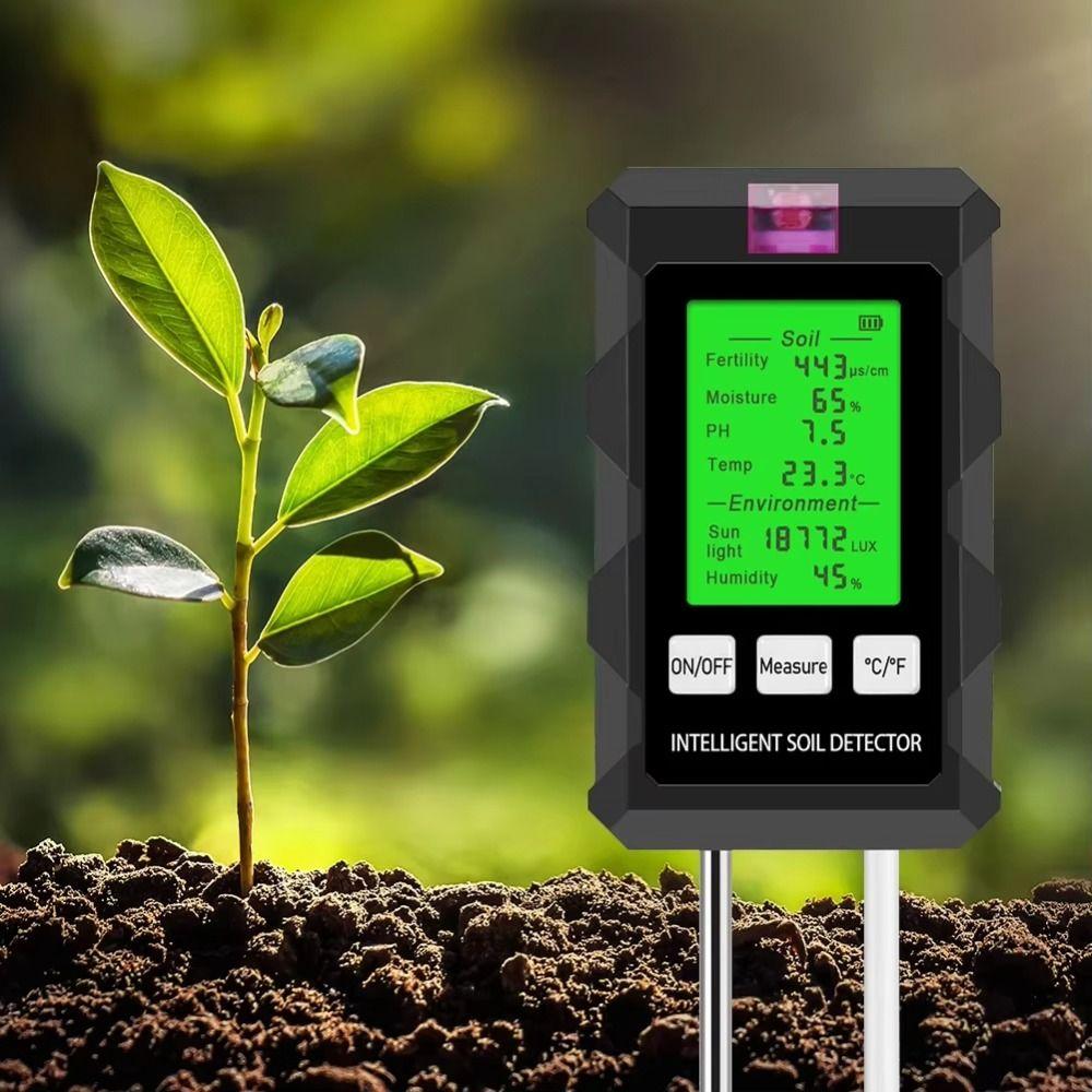 LCD Display Soil PH Tester Humidity Detection Soil Moisture Meter  Planting Land