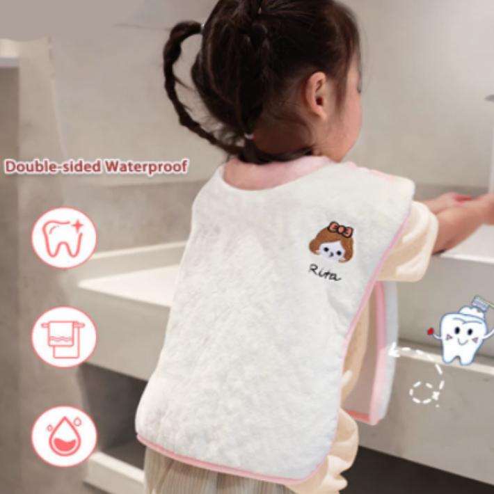 Infant Shining Children Wash Towel Baby Face-Towel Square Bib Adjustable Water-proof Toothbrush Towel Kids Wipes Wash Cloths