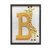 Plakat Śmiejąca Się Żyrafa Przy Literze B Plakat Śmiejąca Się Żyrafa Przy Literze B, 30X40 Cm, Rama Aluminiowa Czarna, Papier Matowy 230 Gsm