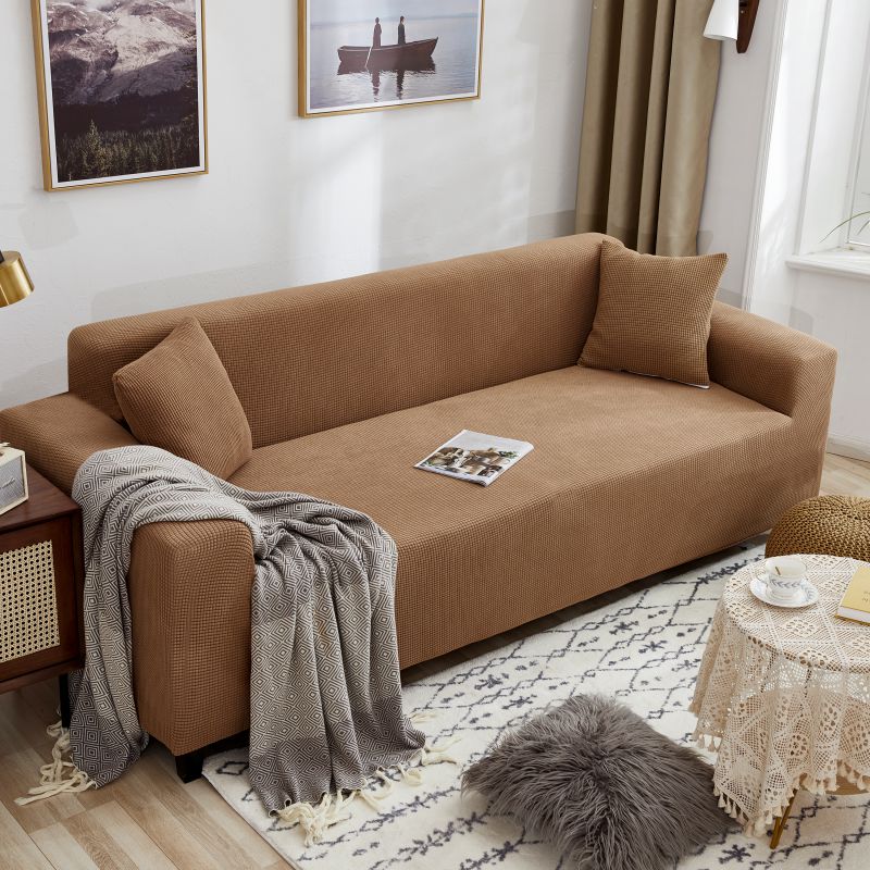 Adjustable Elastic Sofa Cover Armchair Protector Corner L Shape Stretch Slipcovers Couch Cover 1/2/3/4/5 Seater  For Living Room