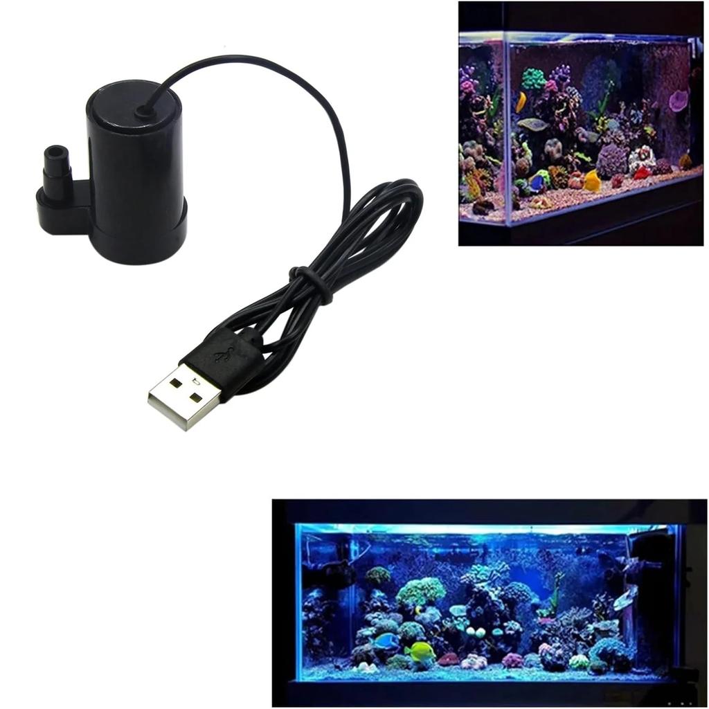 DC 5V USB Mini Submersible Brushless Pump - Quiet for Aquariums, Fish Tanks, Ponds, Fountains & Hydroponics