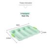 Non-Stick 4-Cavity Silicone Baguette Mold for French Bread Baking