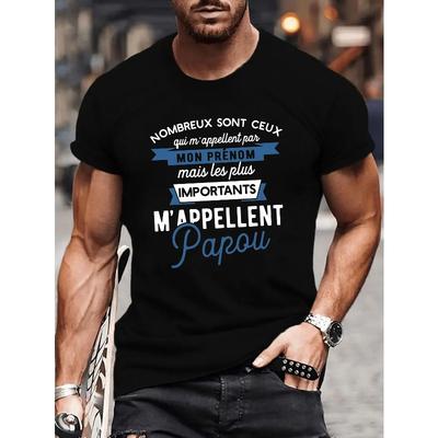 European Sizes Fun Men's Graphic Short Sleeve T-Shirt -Geometric Print Tee Round Neck Casual Top, Regular Fit for Adults, Comfort Relaxed Style Shirt