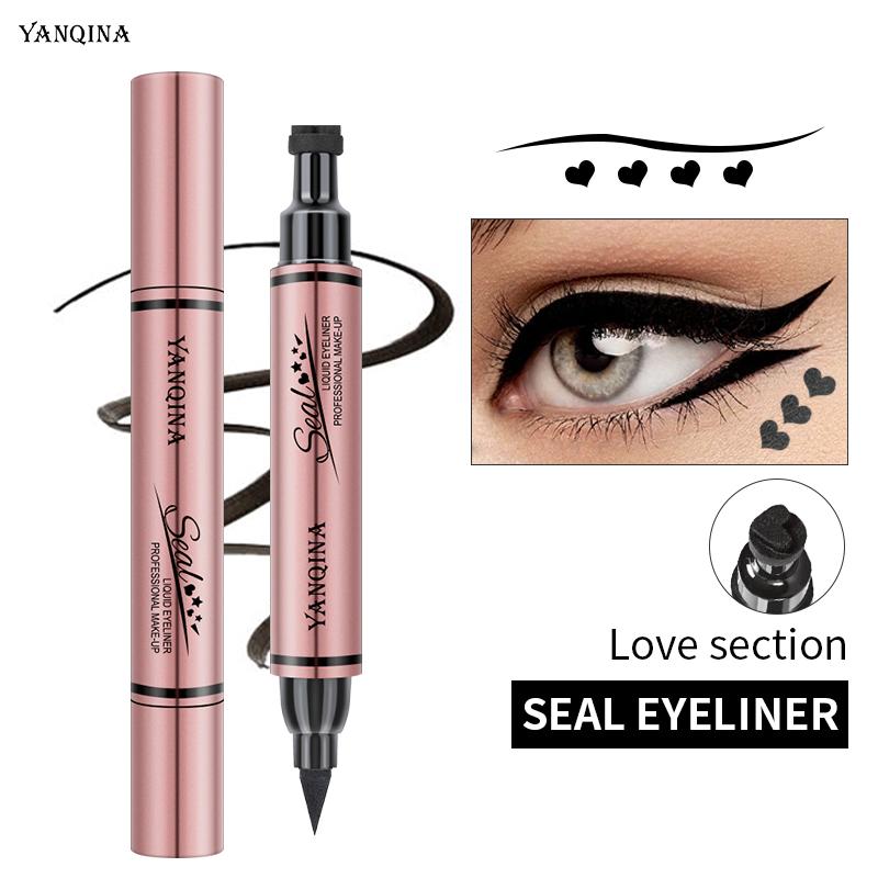 Love, Star Pattern Eyeliner Double-ended Liquid Eyeliner Waterproof and Not Easy To Dizzy Makeup Eyeliner